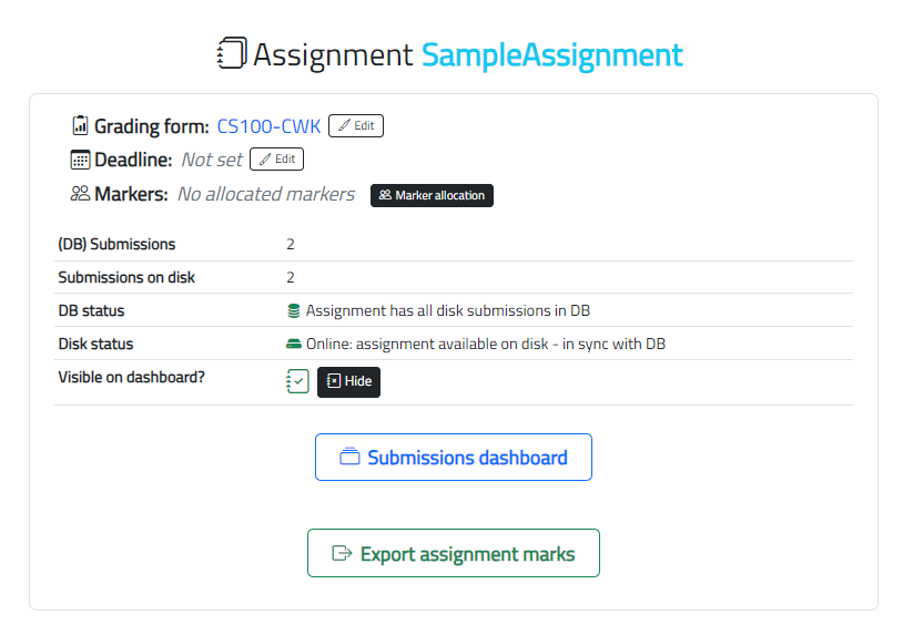 Assignment example